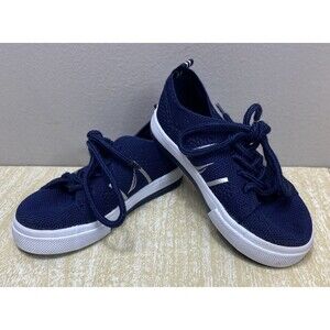 Nautica - Youth Kids Size 6 - Hull Knit - Blue Lace Up Sneakers Boat Shoes